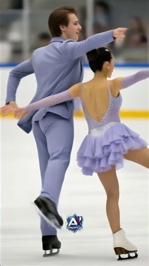 氷上の舞：息を合わせた完璧な演技 #icedance #figureskating #olympics #athleticart #iceskating #skating
