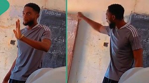 Nigerian teacher nearly cries in class as students don’t understand lesson
