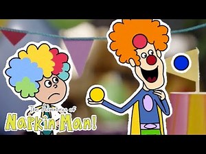 The Adventures of Napkin Man | Double Juggle Trouble | Cartoons for Kids