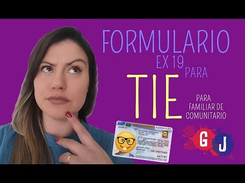 FORMULARIO EX 19 PARA TIE - para Familiar de Comunitario