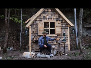 Built a house from pallets near the river. Start to finish