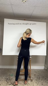 Go therapy or paint a f off massive canvas? well both ideally… but this does it for me hey! I’m sure I was listening to Enya at the time.. so an intense experience to say the least 😂 Anyway!! Ahh one of my biggest canvases ever! So many thoughts poured into it! Moving around it, stretching my arms to get to the corners.. so good for the soul that! This piece sold to America in my last collection.. I’ll never get over saying things like that! 🥹🥹🙏🏼 #paintwithme #abstractart #meaningfulart #ar