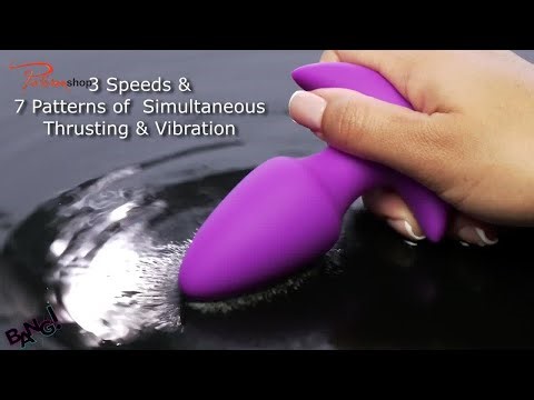 BANG! Thrusting & Vibrating Silicone Plug Purple | Hands-Free Fun Demo