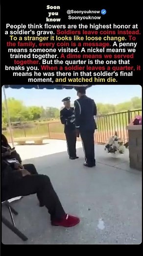 A soldier's final message left in coins