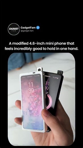 GadgetFam - Tech & Smartphones. on Instagram: "Proof that phones don’t need to be huge to feel premium. This 4.6-inch mini phone is compact, smooth, and easy to use with one hand.⁣ ⁣ Media: @LED play machine (weibo)"