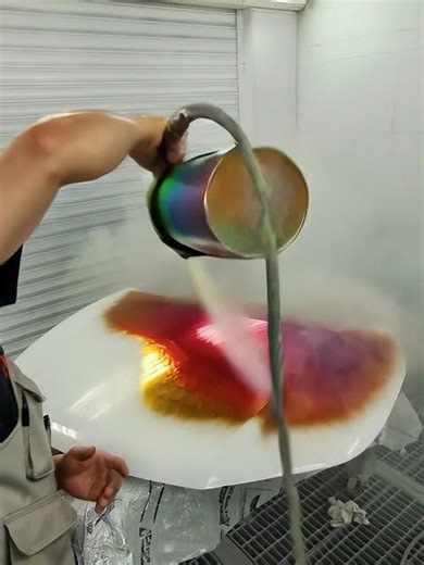 Splatter paint on the hood. #automobile