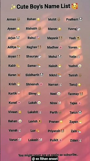 Cute Boy Names List 💙 | Trending & Stylish Baby Boy Names 2026