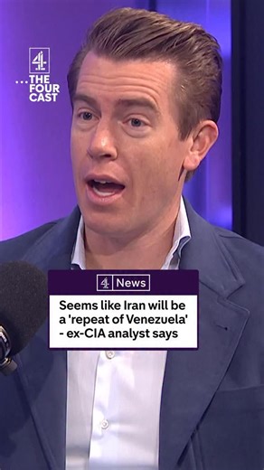 Ex-CIA analyst David McCluskey talks about the possibility of US military action on Iran and says, “it does seem to be a bit of a repeat of the Venezuela script here.” - on the latest episode of the Fourcast. #Trump #news #Iran #US | Channel 4 News