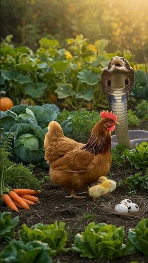 Snake vs Chicken – Shocking Encounter Caught on Camera! #snake #wildlifeentertainment #wildlife