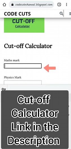 12 th Cut-Off How to calculate 12th Cut-Off mark|2022 |cut-off mark calculator in the description