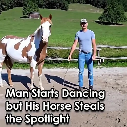 Man Begins Dancing — But It’s His Horse That Steals the Spotlight! 😍👏VIDEO👉(check in the first comment👇) | Animal Harmony