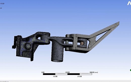 【ANSYS-Meshing】复杂装配件的网格划分及分析
