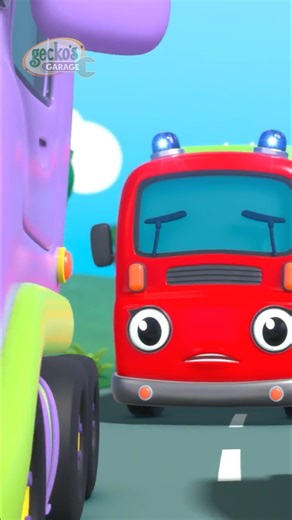 168K views · 1.1K reactions | Fiona the fire truck is on her way - but Mummy and Baby truck are having a play race and can't hear her siren! #firetruck #siren #rescue #geckosgarage | Toddler Fun Learning | Facebook
