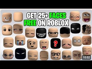 25 FREE FACES on ROBLOX you Need to try NOW