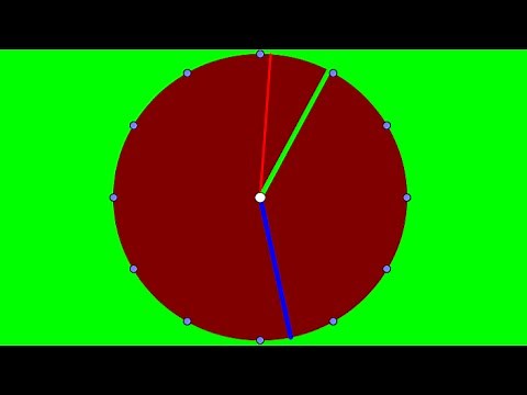 Proyecto Reloj animado Geogebra