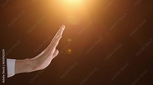 Businessman refusing money offered. Human hands rejecting an offer of money