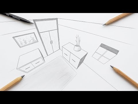 Three-point internal perspective: Simple.