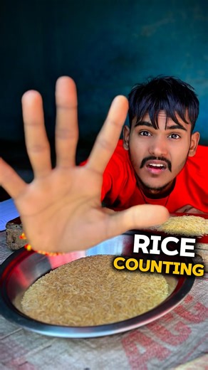 Rice Counting 🤔🍚 #shorts