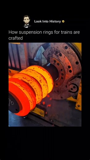 Look Into History | How Massive Steel Rings Are Made 🔥⚙️ The process is called ring rolling — and it’s one of the most satisfying feats of industrial... | Instagram