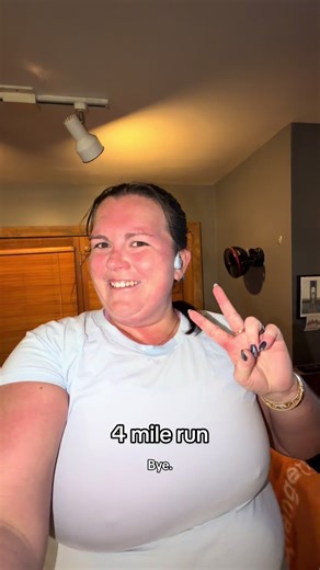 went a lil too fast for an easy run bc I finally felt back to normal tonight #runner #runtok #runnergirl #halfmarathontraining