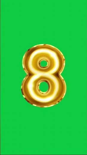 Balloon Countdown Numbers 10 to 1 Green Screen | Fun Timer FX