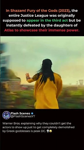 The Scrapped Scene That Wrecked The Justice League! ⚡ #Shazam #shorts