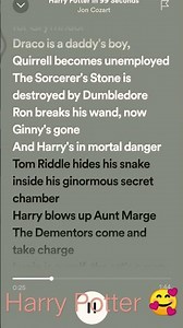 Harry Potter in 99 second lyrics 🥰🥰❤️🥰🥰