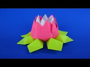 Origami flower - How to make a flower with paper - DIY Mother's Day DIY gift idea