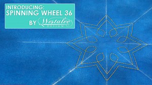 In this video we demonstrate how to use the Spinning Wheel 36 (with echo) template by Westalee Design to create a 8-pointed star shaped wheel. We also use the built in echo to create a border around the shape. | Sew Steady