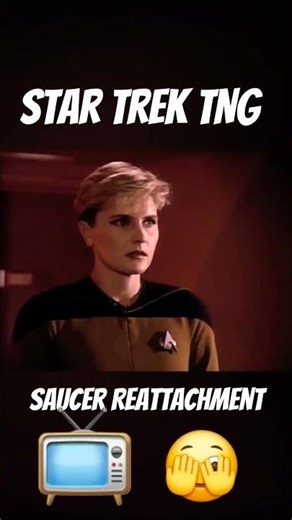 #startrek #tng Saucer Reattachment by Commander Riker. #space #7seasons #scifi #shorts