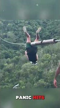 The Scariest Part of Ziplining 😱🪢 What Saves You at the End!