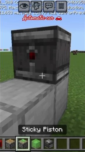 How to make automatic car in minecraft #minecraft #viral #trendingshortsminecraft #minecraftsurvival