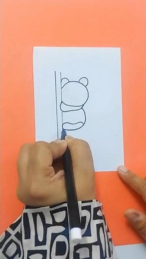 Cutest Panda Ever ! 🐼 | Easy Kawaii Drawing Tutorial | # shorts