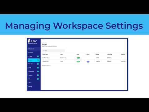 Managing Workspace Settings