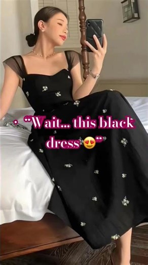 Black dress outfit ideas 🖤 | Elegant party wear for women | Aesthetic outfit inspo ✨