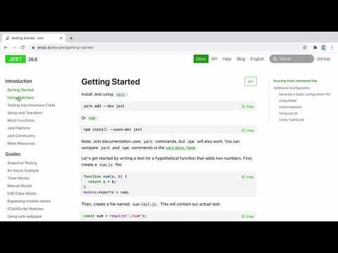 Writing Your First Tests in JavaScript with Jest