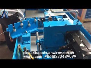 how to install the Fully automatic single wire chain link machine 7-4