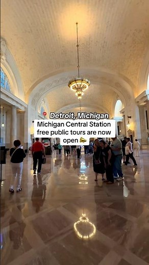 Free public tours of Detroit’s Michigan Central Station are now open - no tickets required! 📣☀️