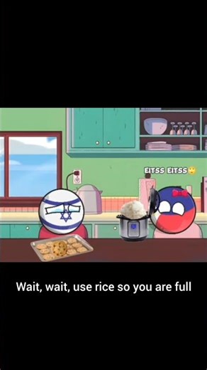 Countryball Makan biskuit pakai nasi #countryballs #country #countryhumans