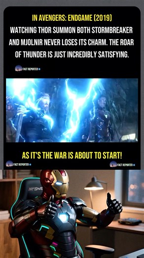 In Avengers Endgame (2019): Thor Called Both Of His Hammers🔥#marvel #avengers #thor