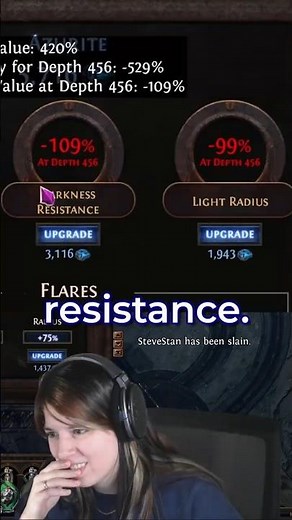 when to upgrade darkness resistance and light radius in delve #pathofexile #poe #gaming