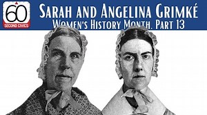 Sarah and Angelina Grimke were among the first women to speak out in public in opposition to slavery. They were condemned for speaking out in public to "promiscuous" audiences; that is, audiences composed of both men and women. This prompted them to speak out more forcefully for equal rights for women. They lived long enough to see slavery abolished and the right of African American men to vote recognized, but universal women's suffrage would not be achieved until 1920, although Jim Crow laws wo