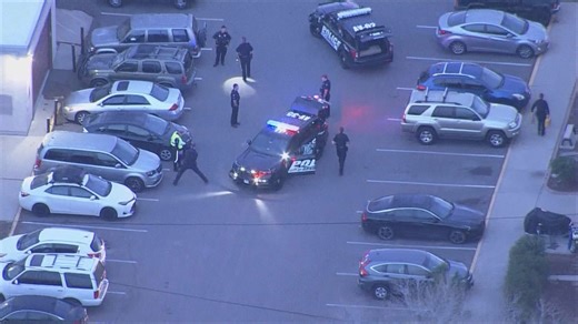 Police look for suspect after crash involving police vehicle