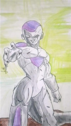 dibujando a freezer#drawing #anime #dragoball #art
