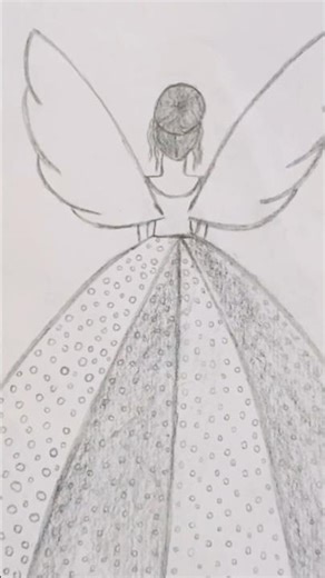 fairy drawing🧚#ytshorts #arts #shorts #yiutubeshort #easydrawingwithneha