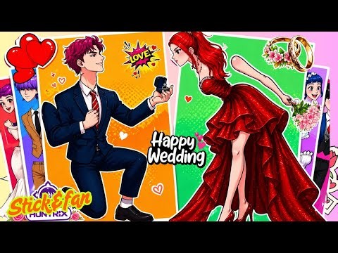 Kpop Huntrix-Inspired Wedding Stickers 💍✨ Cute Love Story sticker DIY 