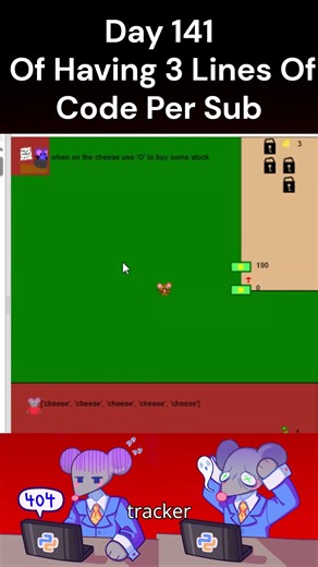 Day 141 Of 1 Subscriber = 3 Lines Of Code #coding #python #programming