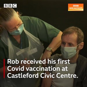 164K views · 1.6K reactions | Leeds Rhino legend Rob Burrow has received his first Covid vaccine. Rob was diagnosed with Motor neurone disease in 2019. | BBC Breakfast | Facebook