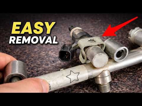How to Remove Fuel Injector Bracket on Chevy & GMC trucks.