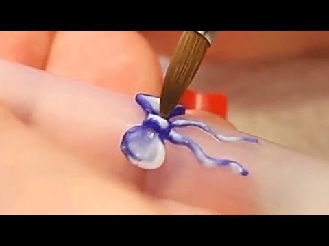 Bows 3D Acrylic Nail Art Tutorial Video by Naio Nails